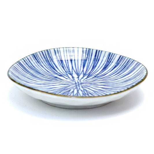 Mino ware small plate Japanese ancient patterns 07 - MatchaJP