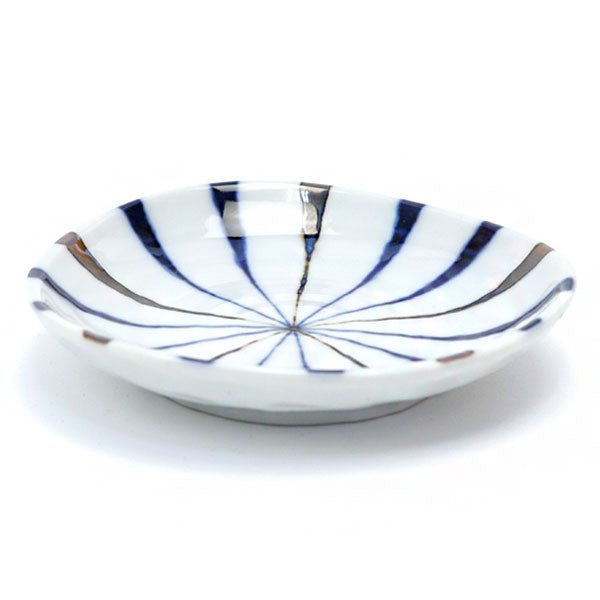 Mino ware small plate Japanese ancient patterns 08 - MatchaJP