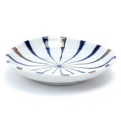 Mino ware small plate Japanese ancient patterns 08 - MatchaJP