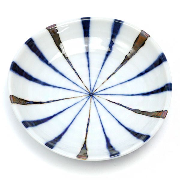 Mino ware small plate Japanese ancient patterns 08 - MatchaJP