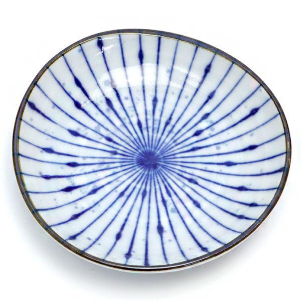 Mino ware small plate Japanese ancient patterns 09 - MatchaJP