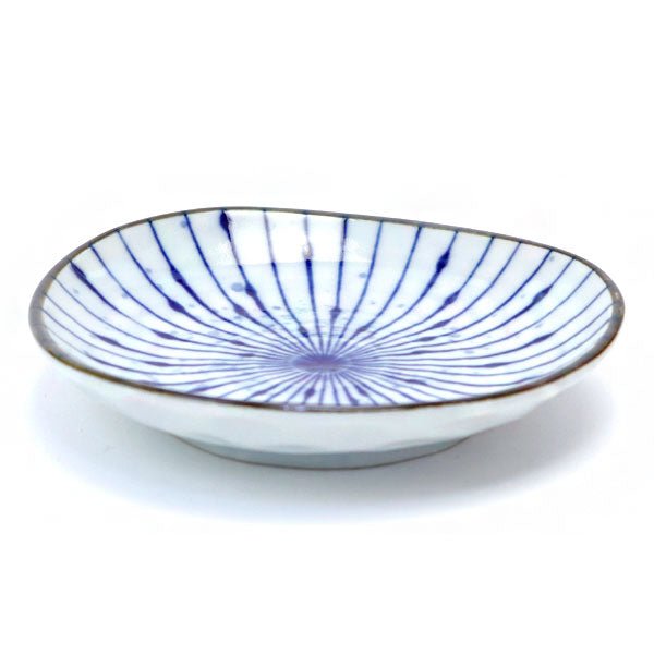 Mino ware small plate Japanese ancient patterns 09 - MatchaJP