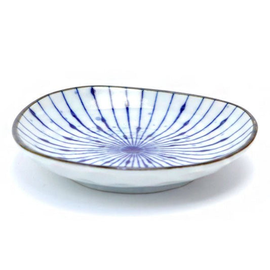 Mino ware small plate Japanese ancient patterns 09 - MatchaJP