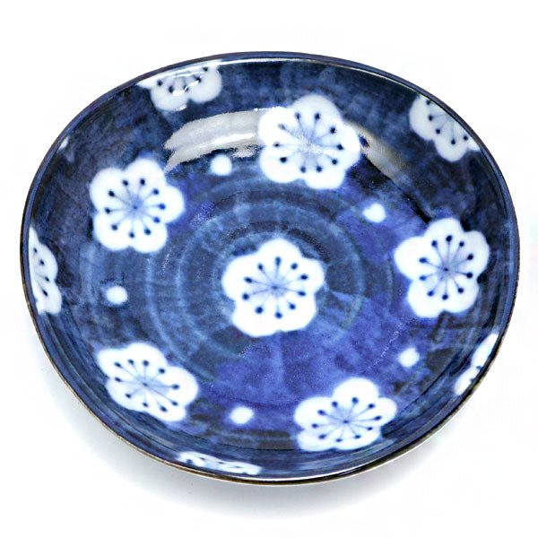 Mino ware small plate Japanese ancient patterns 10 - MatchaJP