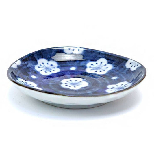 Mino ware small plate Japanese ancient patterns 10 - MatchaJP