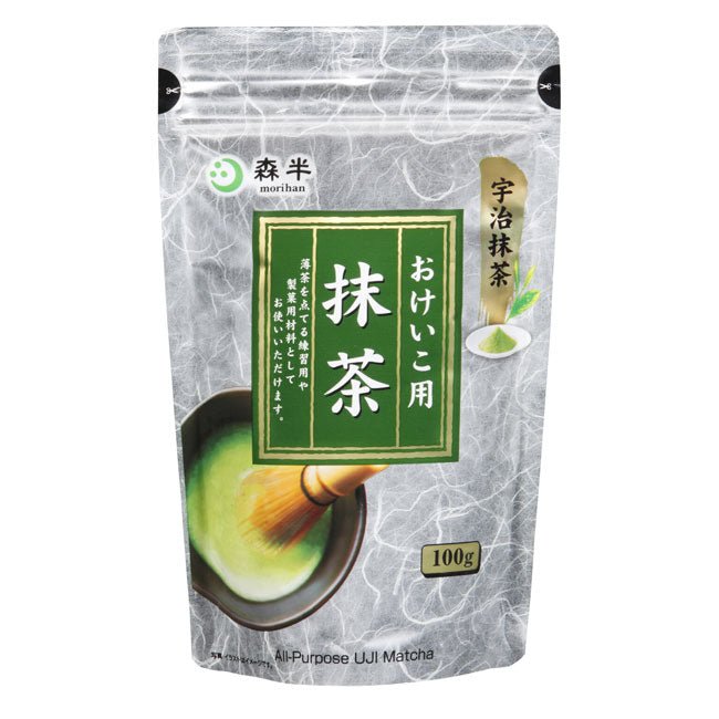 MORIHAN Matcha green tea powder UJI All - purpose 100gram pack - MatchaJP