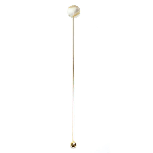 Japanese Tea Spoon – Circle Design White | TAKAKUWA KINZOKU