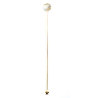 Japanese Tea Spoon – Circle Design White | TAKAKUWA KINZOKU