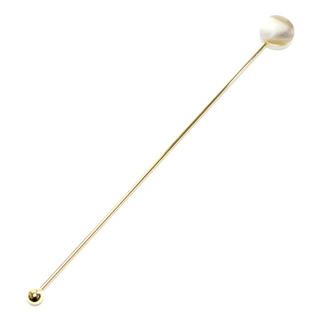 Japanese Tea Spoon – Circle Design White | TAKAKUWA KINZOKU