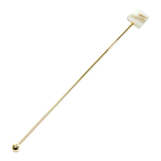 Japanese Tea Spoon – Square Design White | TAKAKUWA KINZOKU Made in Japan