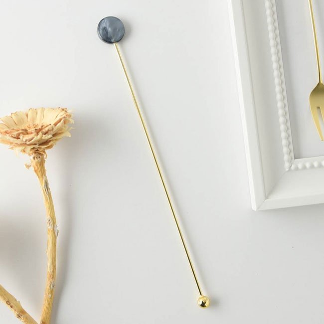 Muddler TAKAKUWA KINZOKU Circle Black - MatchaJP