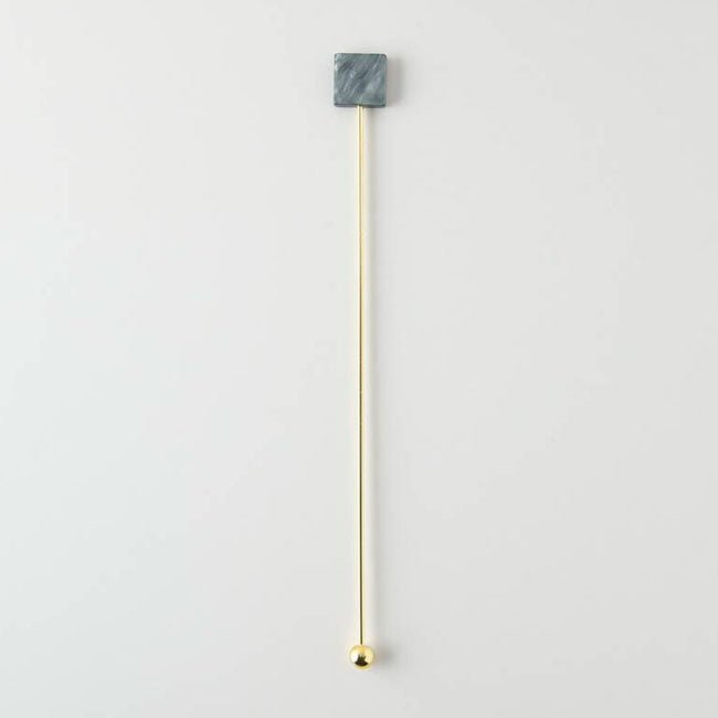 Muddler TAKAKUWA KINZOKU Square Black - MatchaJP