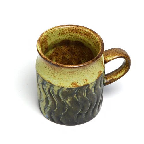 Japanese Seto Ware Ceramic Mug Wave 001 - MatchaJP