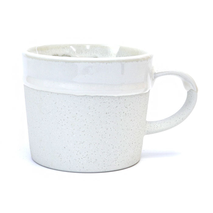 DROP MUG — Small & Handy Japanese Mino Ware Porcelain Mug White (200 ml / 6.8 oz)