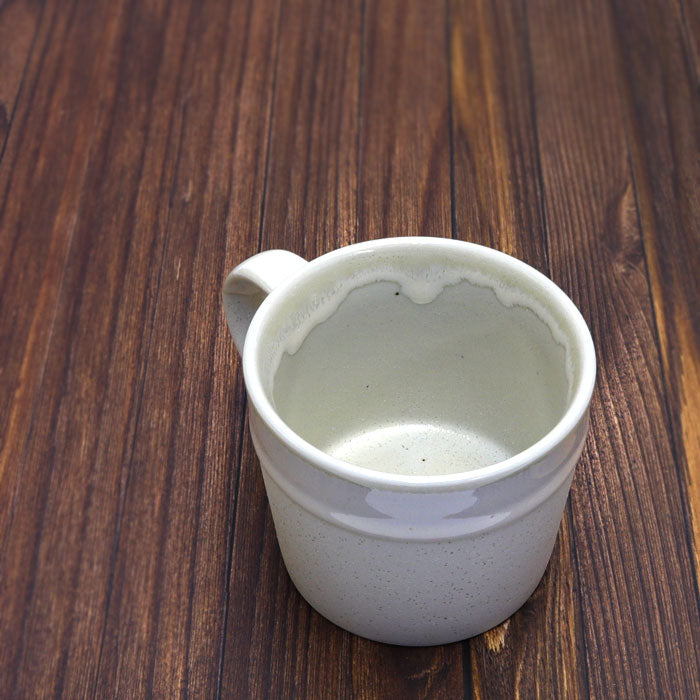 DROP MUG — Small & Handy Japanese Mino Ware Porcelain Mug White (200 ml / 6.8 oz)