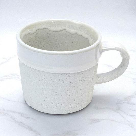 DROP MUG — Small & Handy Japanese Mino Ware Porcelain Mug White (200 ml / 6.8 oz)