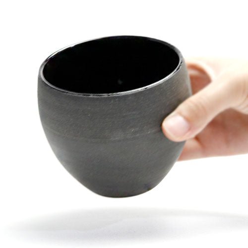 Japanese Mino Ware Free Cup – Black or White, Multi - Purpose Drinking Cup - MatchaJP