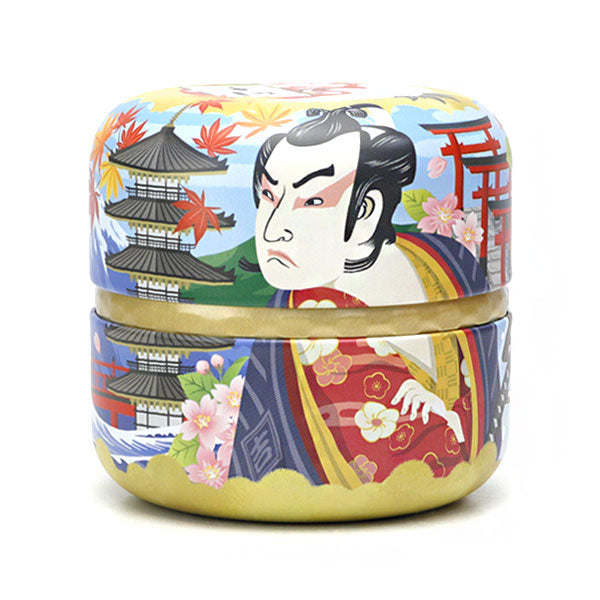matcha storage tin Natsume-shaped JAPAN