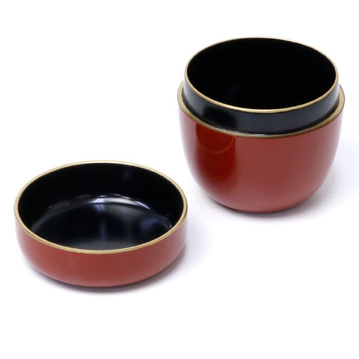 Natsume Tea caddy Container vermilion Rikyu plum - MatchaJP
