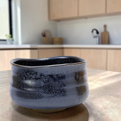 Matcha Bowl Oil-Spot Glaze | Mino Ware Chawan Made in Japan