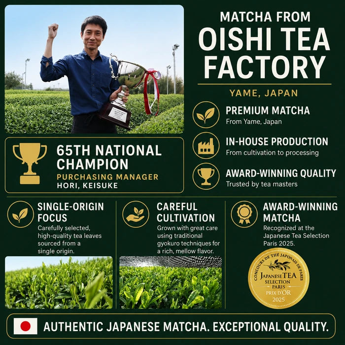 Japanese Ceremonial Matcha 100g – Yame Kirari (Single-Cultivar, First Harvest) | MatchaJP