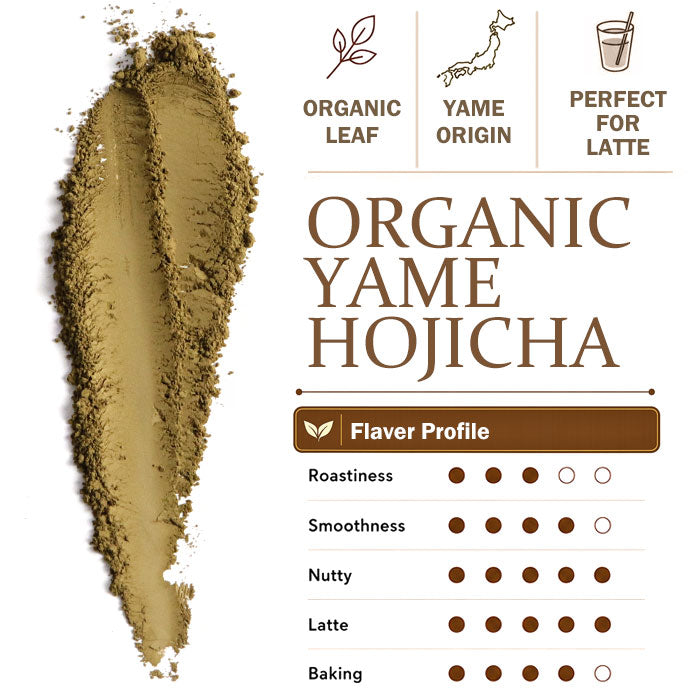 Organic Yame Hojicha Powder 100g – Japanese Roasted Tea