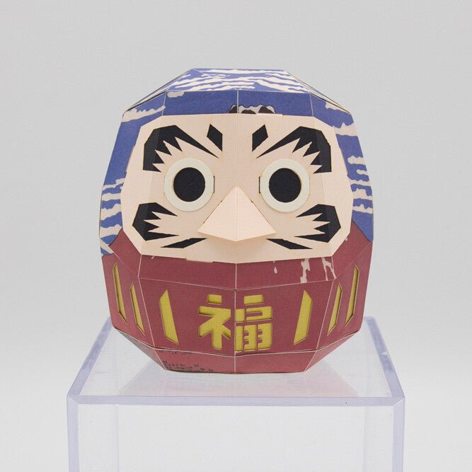 Paper Craft Interior – Daruma Ukiyo - e Hokusai & “Red Fuji” | Made in Japan - MatchaJP