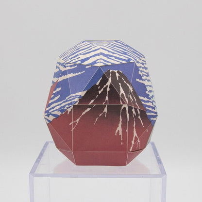 Paper Craft Interior – Daruma Ukiyo - e Hokusai & “Red Fuji” | Made in Japan - MatchaJP