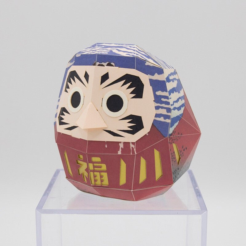 Paper Craft Interior – Daruma Ukiyo - e Hokusai & “Red Fuji” | Made in Japan - MatchaJP