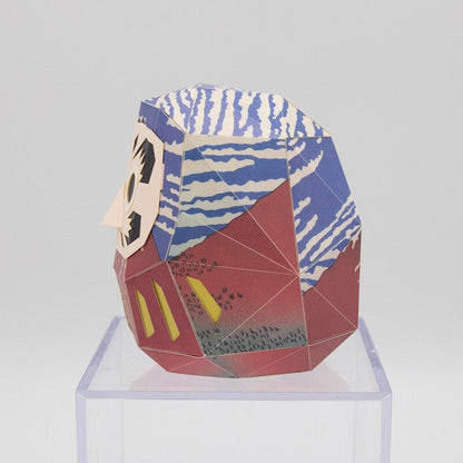 Paper Craft Interior – Daruma Ukiyo - e Hokusai & “Red Fuji” | Made in Japan - MatchaJP