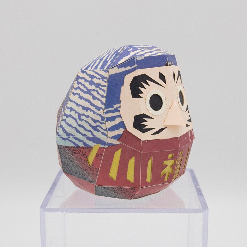 Paper Craft Interior – Daruma Ukiyo - e Hokusai & “Red Fuji” | Made in Japan - MatchaJP