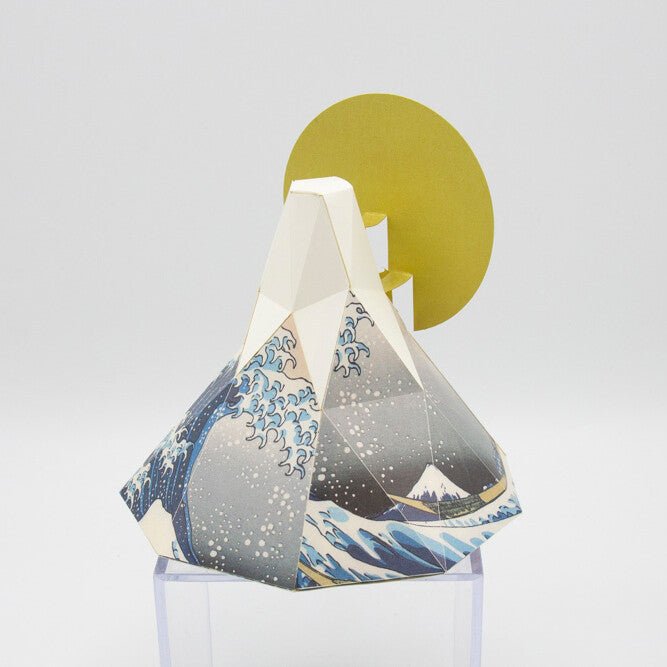 Paper Craft Interior – “The Great Wave off Kanagawa (Mount Fuji)” by Hokusai | Made in Japan - MatchaJP