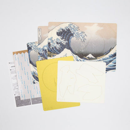 Paper Craft Interior – “The Great Wave off Kanagawa (Mount Fuji)” by Hokusai | Made in Japan - MatchaJP