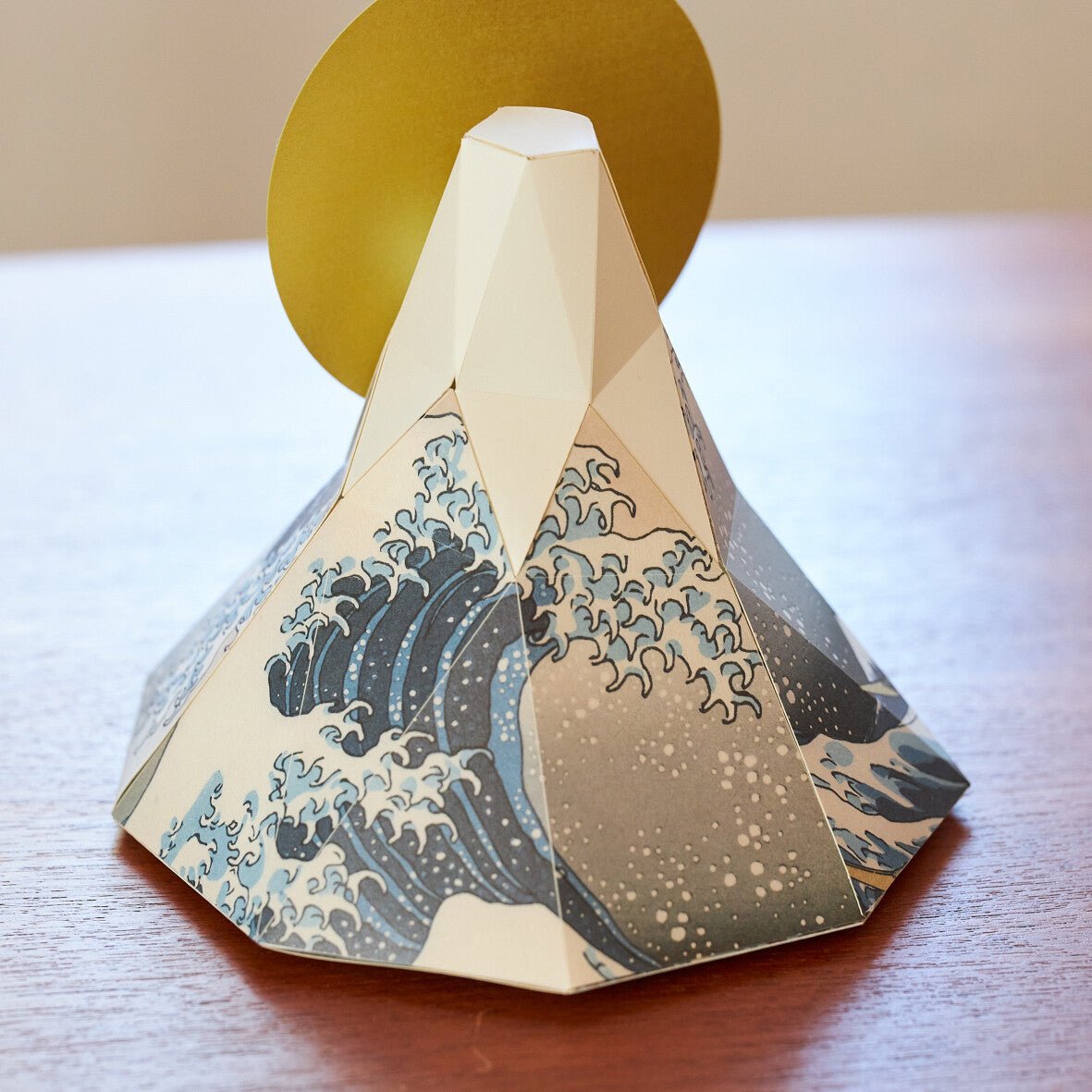 Paper Craft Interior – “The Great Wave off Kanagawa (Mount Fuji)” by Hokusai | Made in Japan - MatchaJP