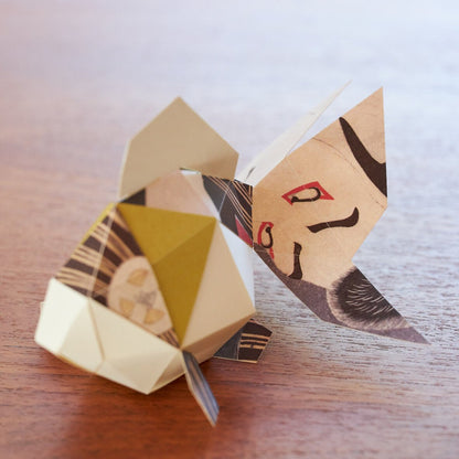 Paper Craft Interior – Ukiyo - e Paper Craft “Goldfish & Otani Oniji III as Edohei” by Toshusai Sharaku | Made in Japan - MatchaJP