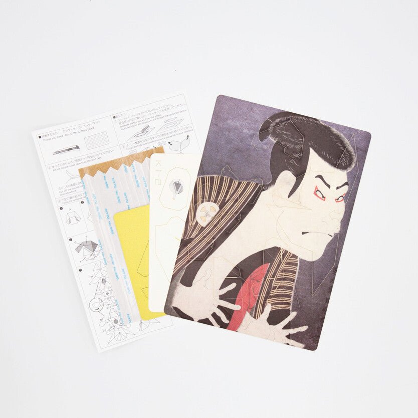 Paper Craft Interior – Ukiyo - e Paper Craft “Goldfish & Otani Oniji III as Edohei” by Toshusai Sharaku | Made in Japan - MatchaJP