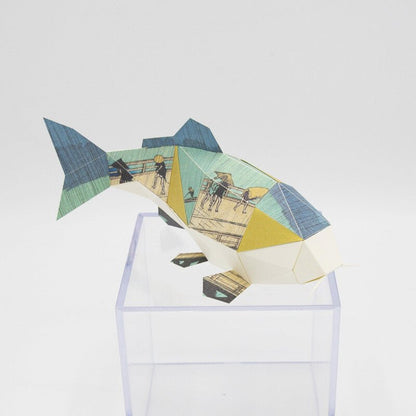 Paper Craft Interior – Ukiyo - e “Sudden Shower over Shin - Ōhashi Bridge” by Utagawa Hiroshige | Made in Japan - MatchaJP