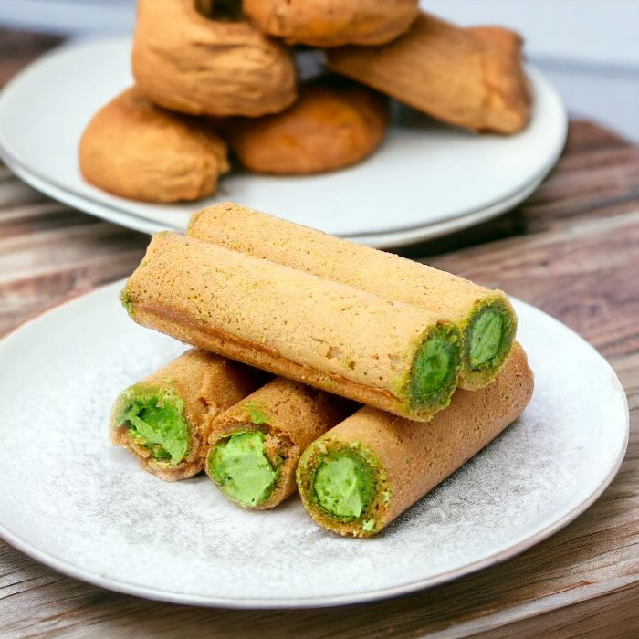 Baked sweets with matcha cream Yamamasa Koyamaen