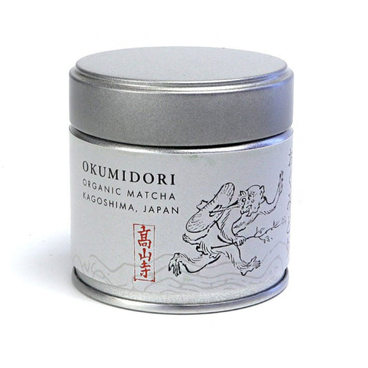 Kagoshima Organic Matcha “OKUMIDORI” 30g Tin | Premium Ceremonial - Grade Japanese Green Tea - MatchaJP