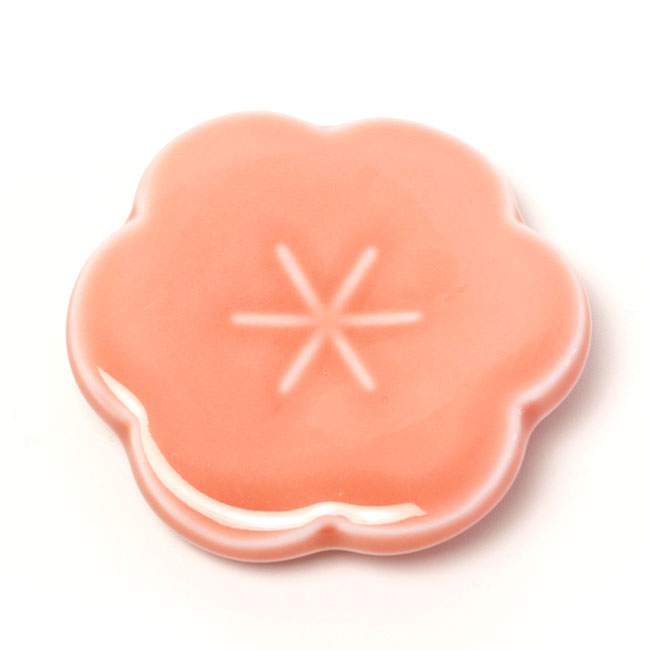 Matcha Scoop Rest Ume Red | Japanese Mino Ware Made in Japan