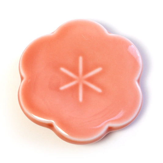 Matcha Scoop Rest Ume Red | Japanese Mino Ware Made in Japan
