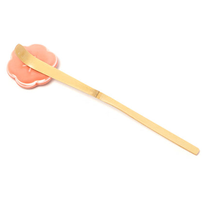 Matcha Scoop Rest Ume Red | Japanese Mino Ware Made in Japan