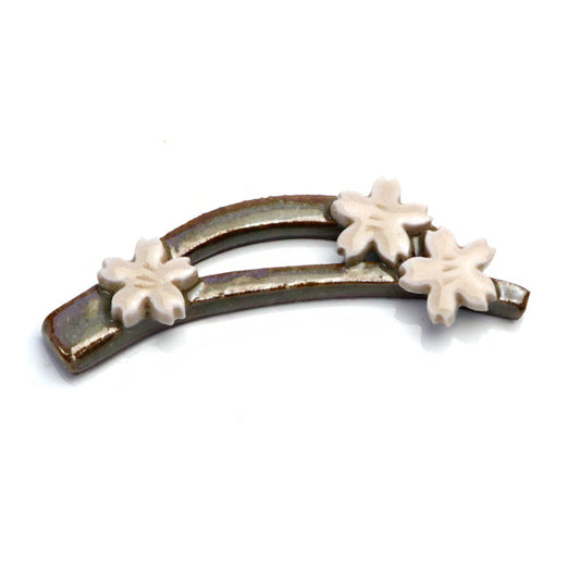 Tea Scoop Stand Cherry Blossom – Mino Ware Hand made