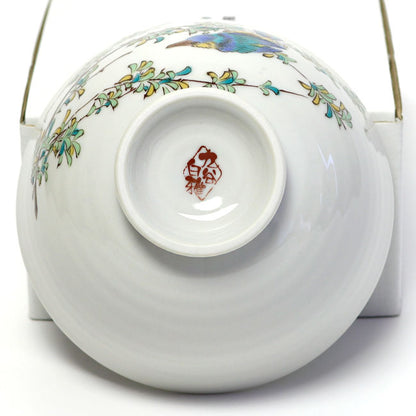Japanese Lightweight Rice Bowl Kingfisher | Kutani Ware Made in Japan