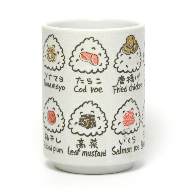 Japanese Yunomi Tea Cup Onigiri Rice Ball | Made in Japan