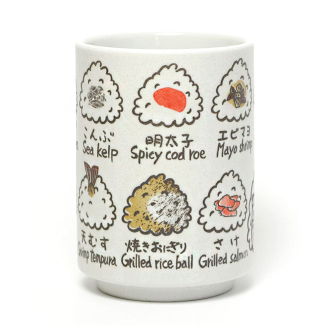 Japanese Yunomi Tea Cup Onigiri Rice Ball | Made in Japan