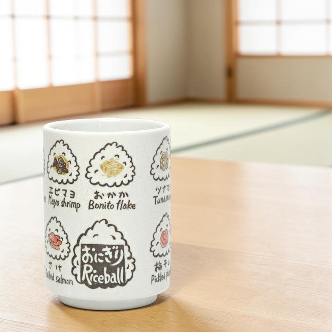 Japanese Yunomi Tea Cup Onigiri Rice Ball | Made in Japan