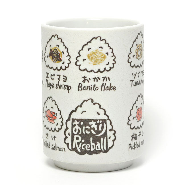 Japanese Yunomi Tea Cup Onigiri Rice Ball | Made in Japan