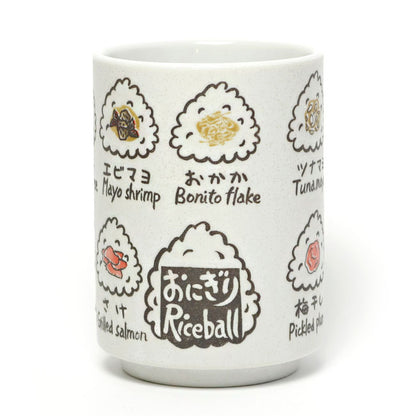 Japanese Yunomi Tea Cup Onigiri Rice Ball | Made in Japan