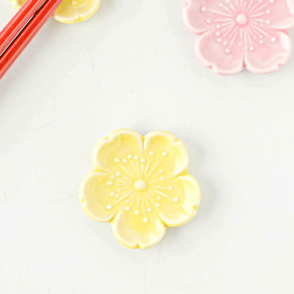 Matcha Scoop Rest Sakura Yellow | Mino Ware Made in Japan